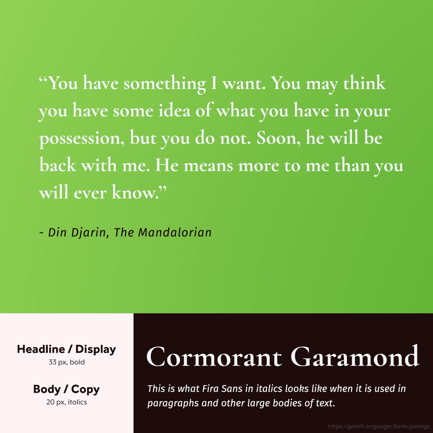 Cormorant Garamond and Fira Sans font pairing - 30 Google Font Pairings for Your Brand and Website