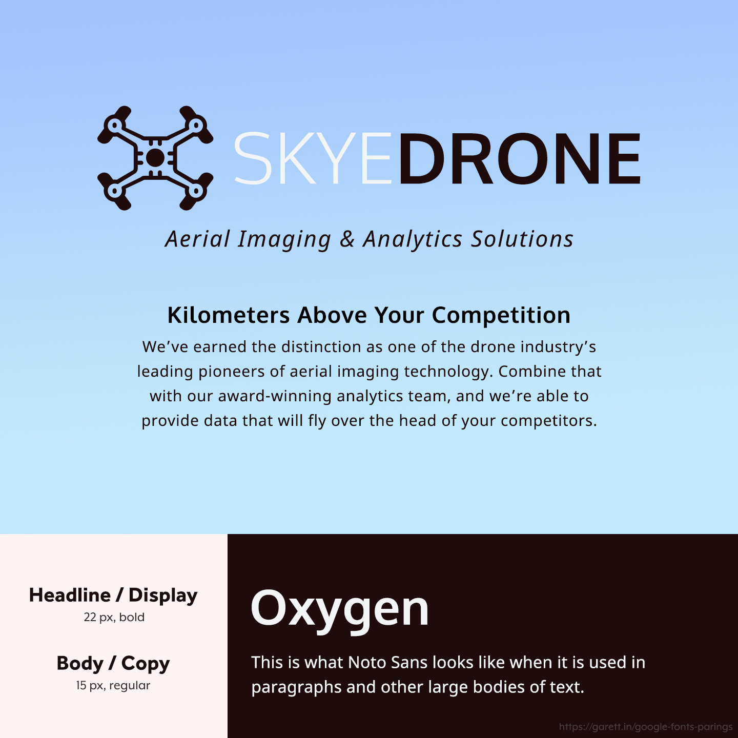 Oxygen and Noto Sans font pairing - 30 Google Font Pairings for Your Brand and Website