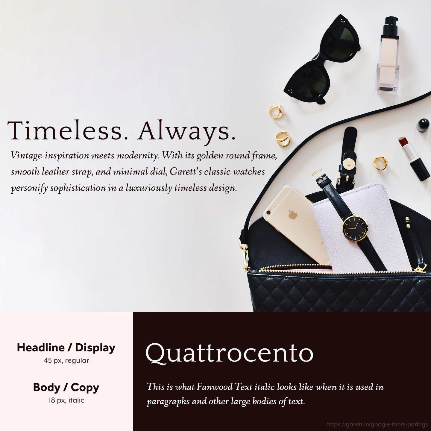 Quattrocento and Fanwood Text font pairing - 30 Google Font Pairings for Your Brand and Website