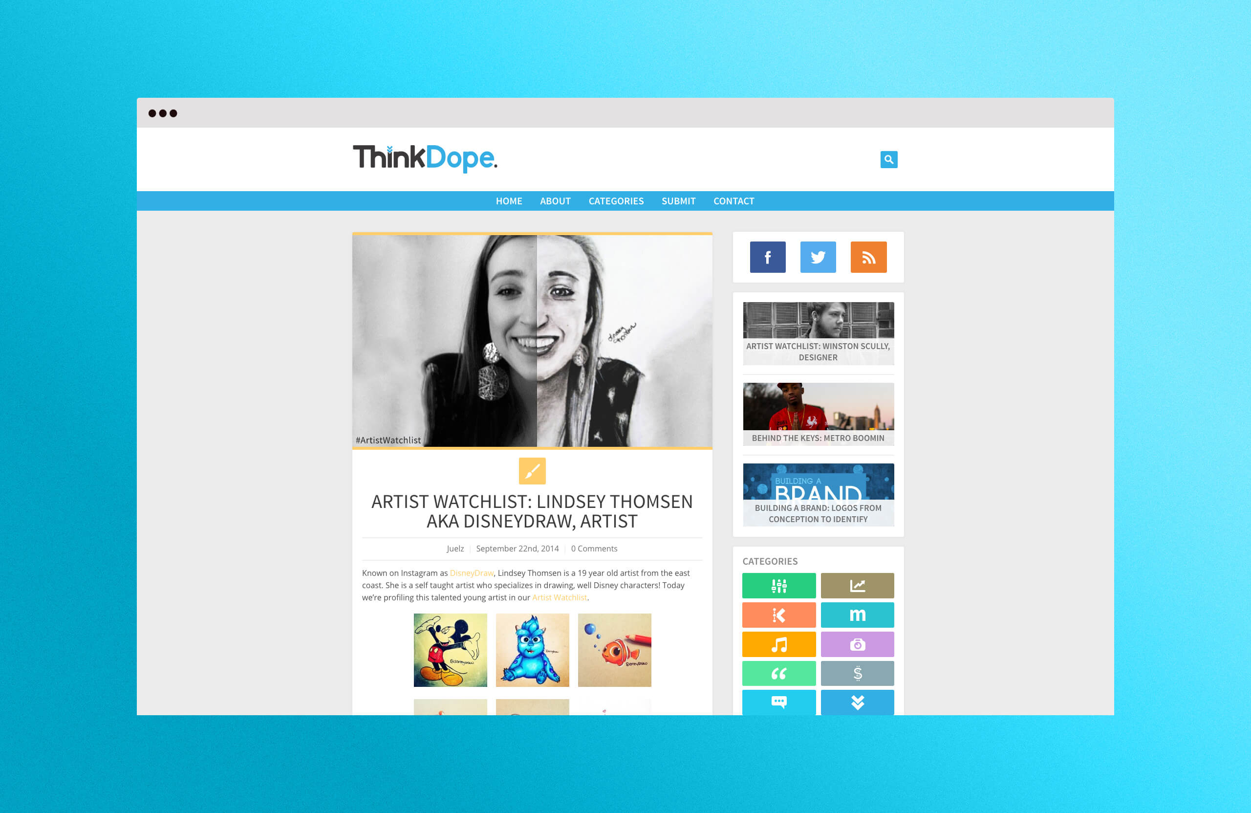ThinkDope Website by Garett Southerton, Creative Brand Strategist of Garett® based in Long Island, New York