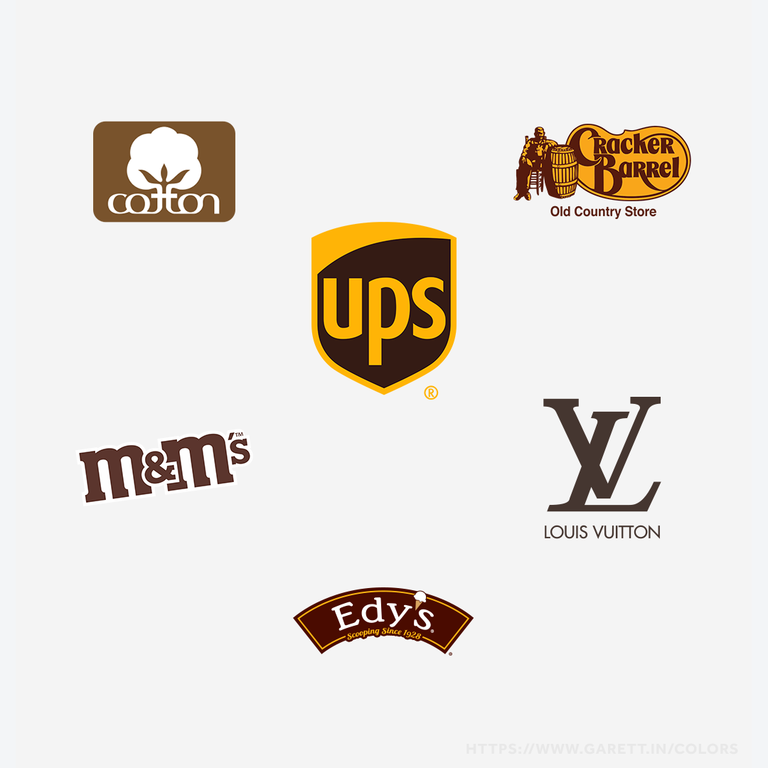 Brands That Use Brown Color Psychology in their Logos