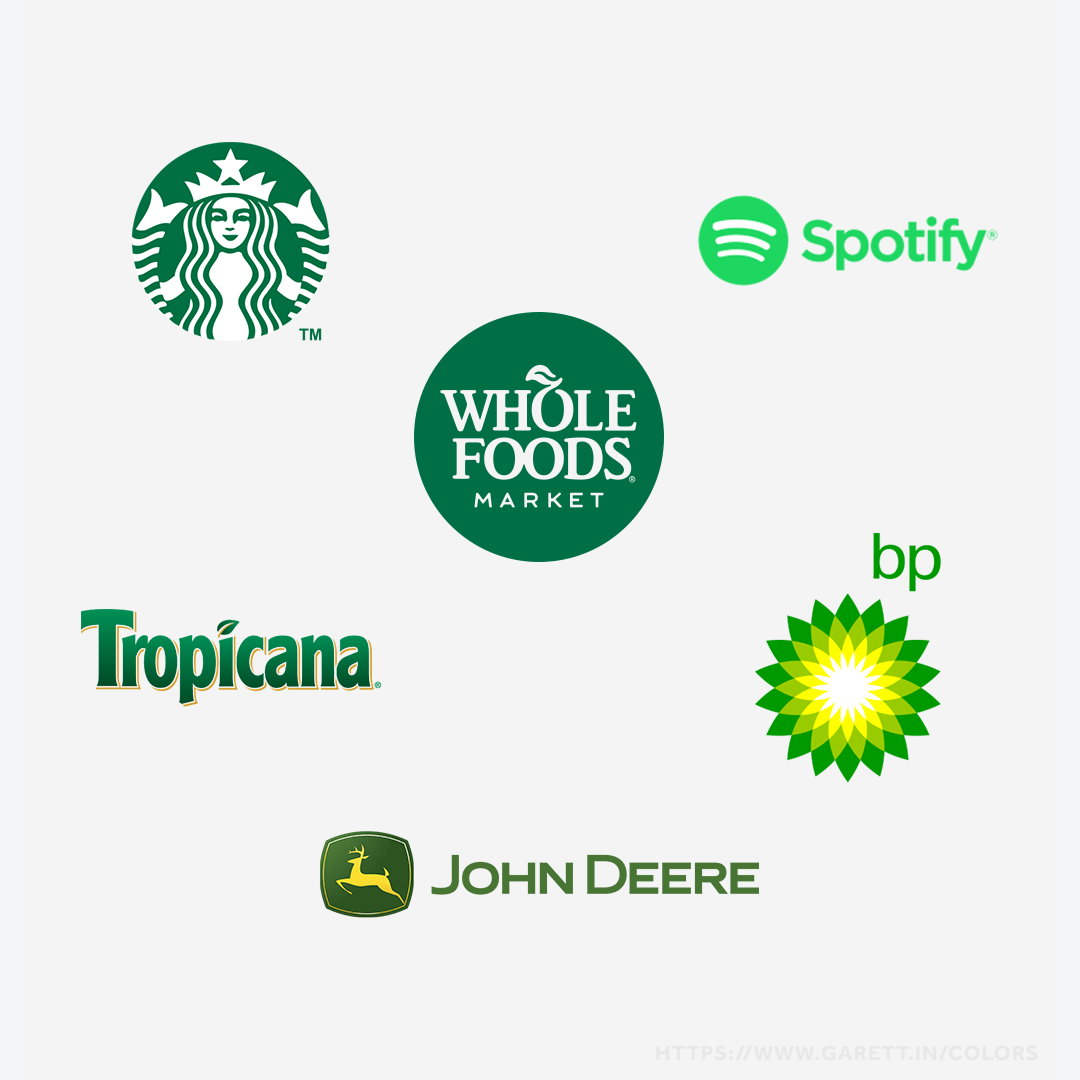 Brands That Use Green Color Psychology in their Logos