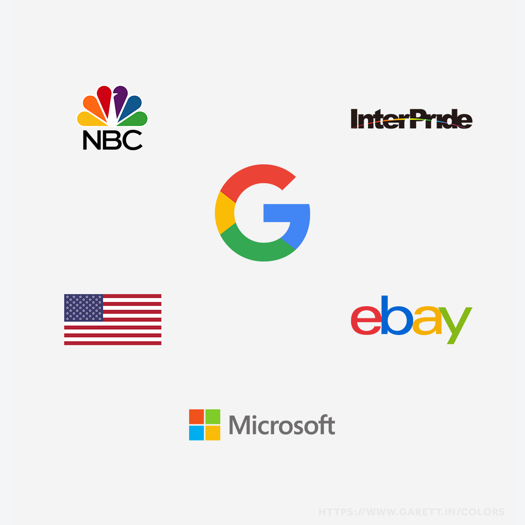 Brands That Use Multi-Color Color Psychology in their Logos