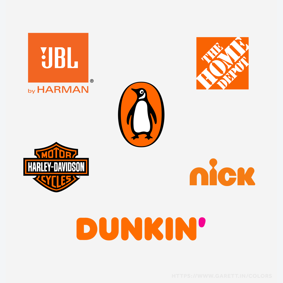 Brands That Use Orange Color Psychology in their Logos