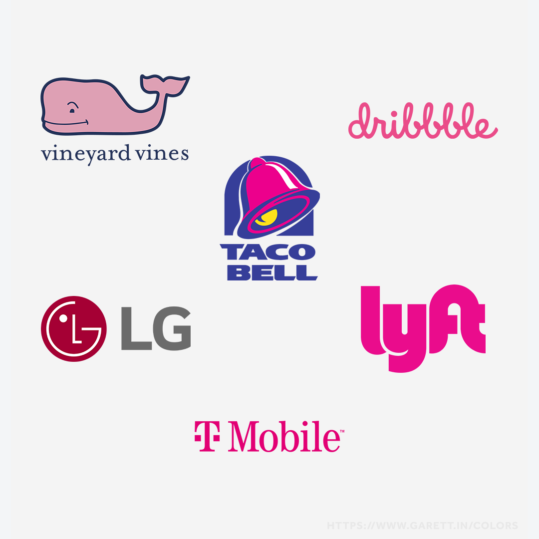 Brands That Use Pink Color Psychology in their Logos