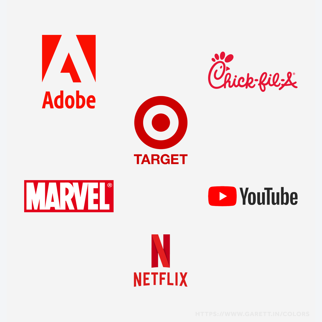 Brands That Use Red Color Psychology in their Logos