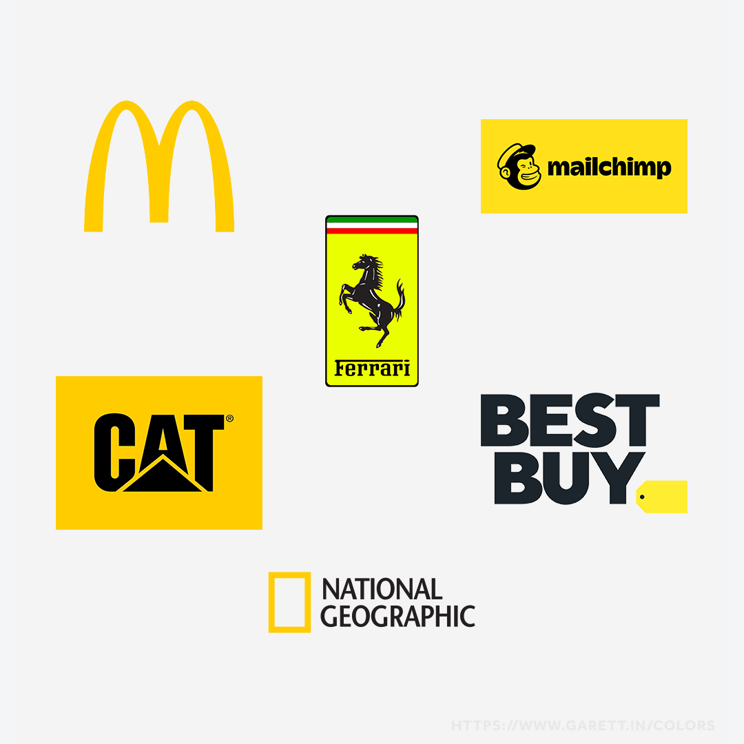 Brands That Use Yellow Color Psychology in their Logos