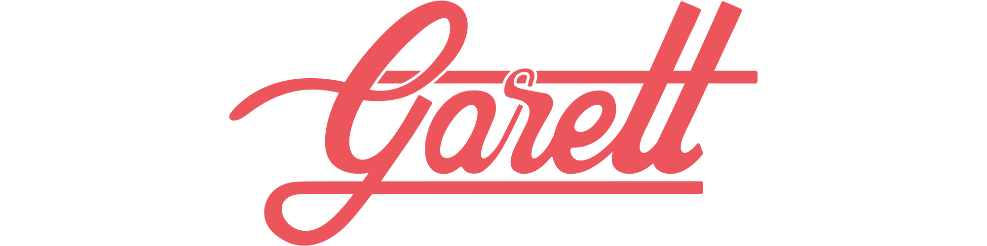 Garett's logo uses red color psychology