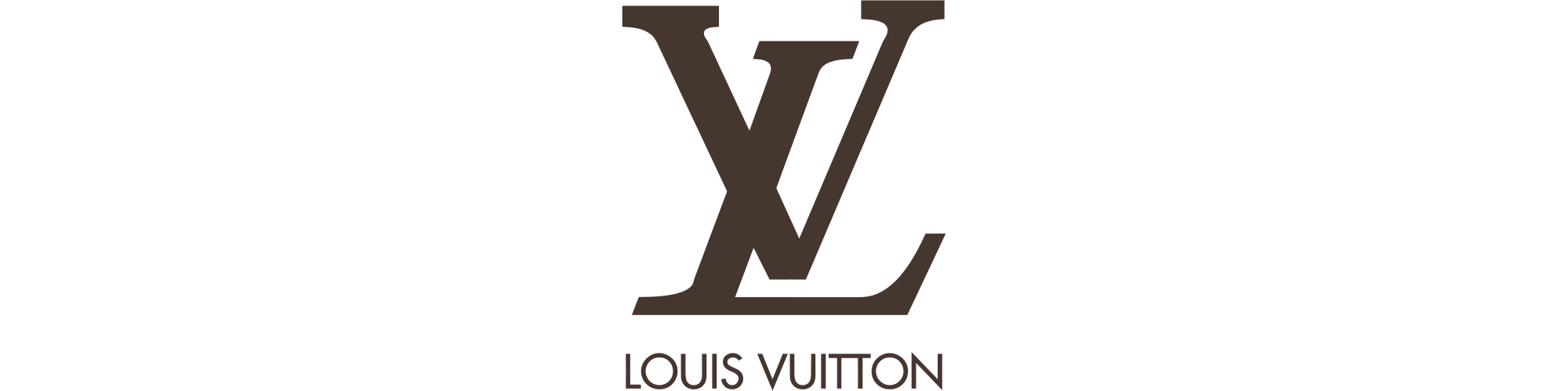 Louis Vuitton's logo uses brown color psychology