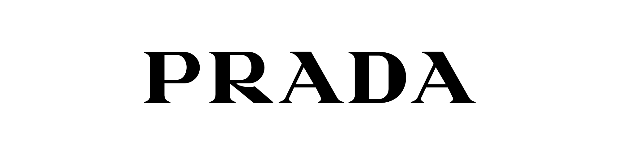 Prada's logo uses neutrals color psychology